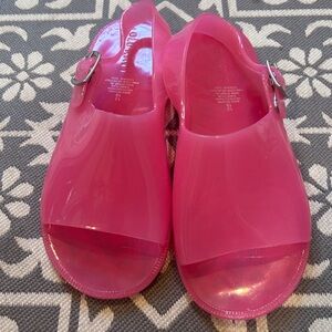 New Old Navy Girls Bright Pink Sandals size 13